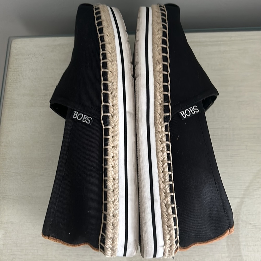 Skechers BOBS Breeze Espadrilles in Black Size 6.5 W